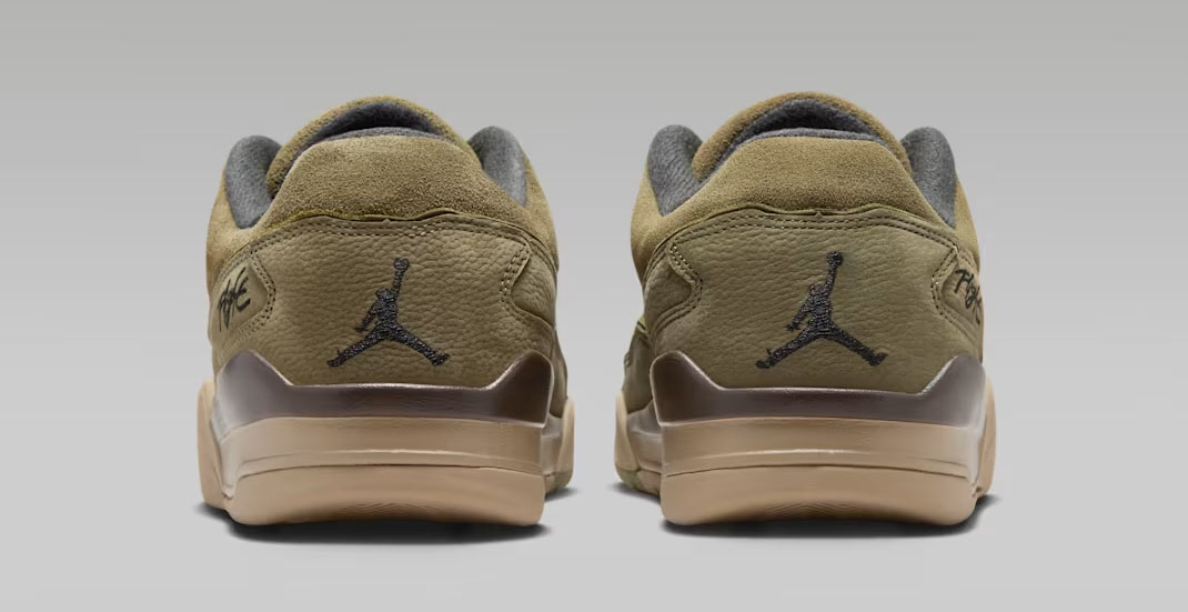 Jordan Flight Court Medium Olive Khaki Baroque Brown Mens Shoes 5