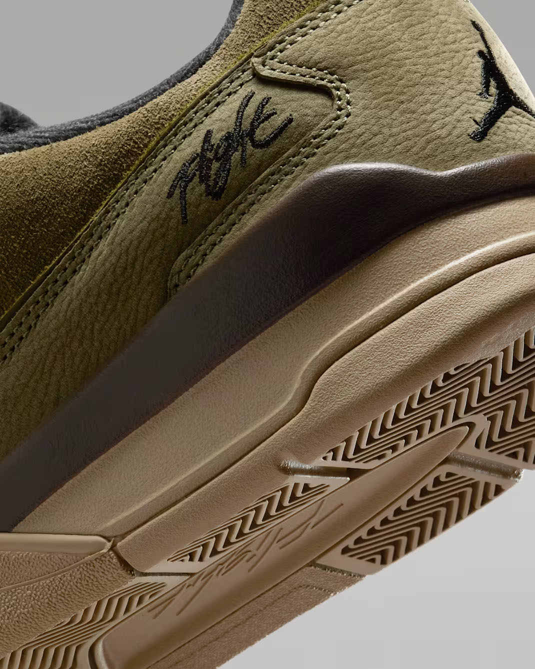 Jordan Flight Court Medium Olive Khaki Baroque Brown Mens Shoes 8