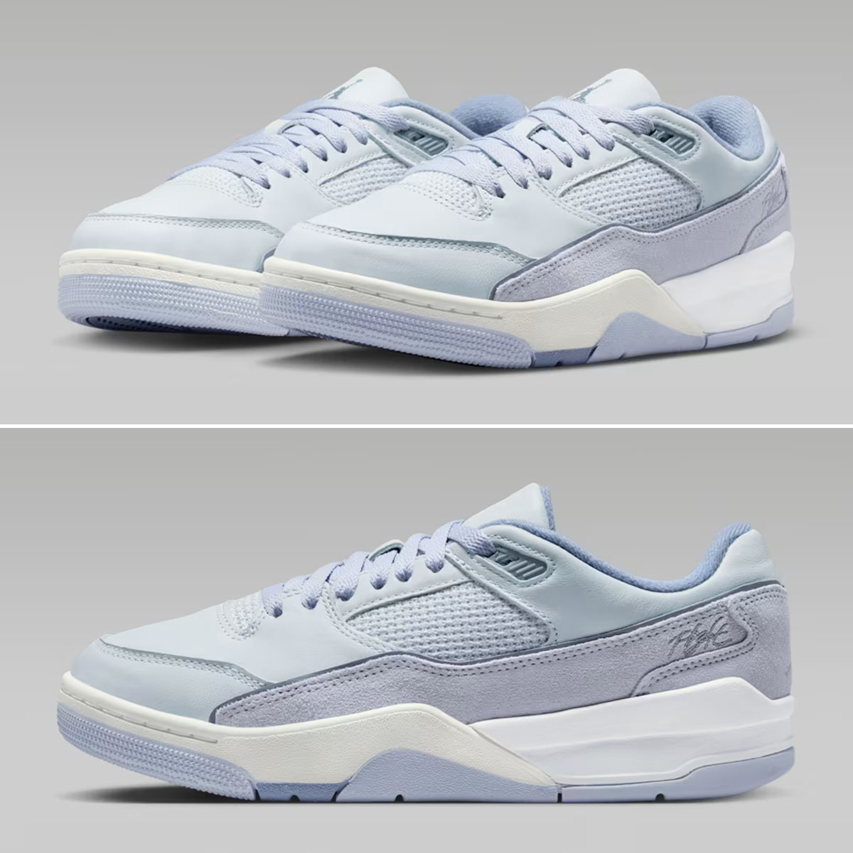 Jordan Flight Court Pure Platinum Ghost Ashen Slate Womens Shoes FZ9854-003