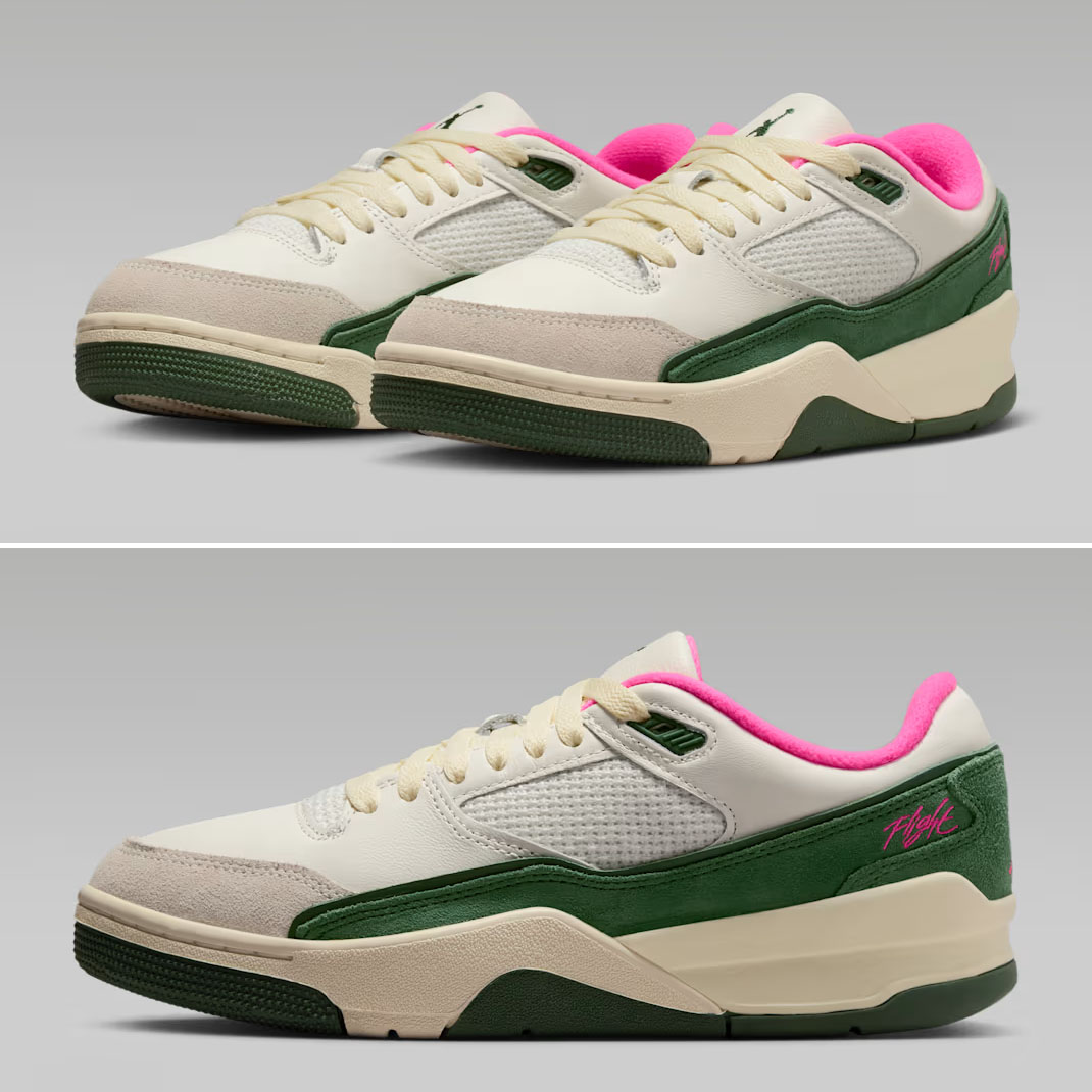 Jordan Flight Court Sail Fir Coconut Milk Pink Blast Womens Shoes FZ9854-106