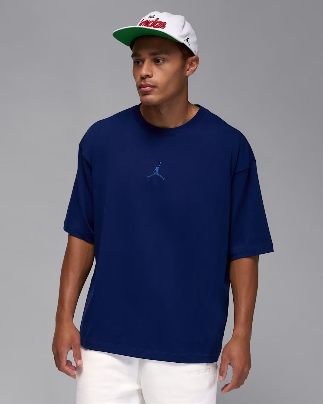 Jordan Flight Essentials Mens Oversized T Shirt Blue Void 1