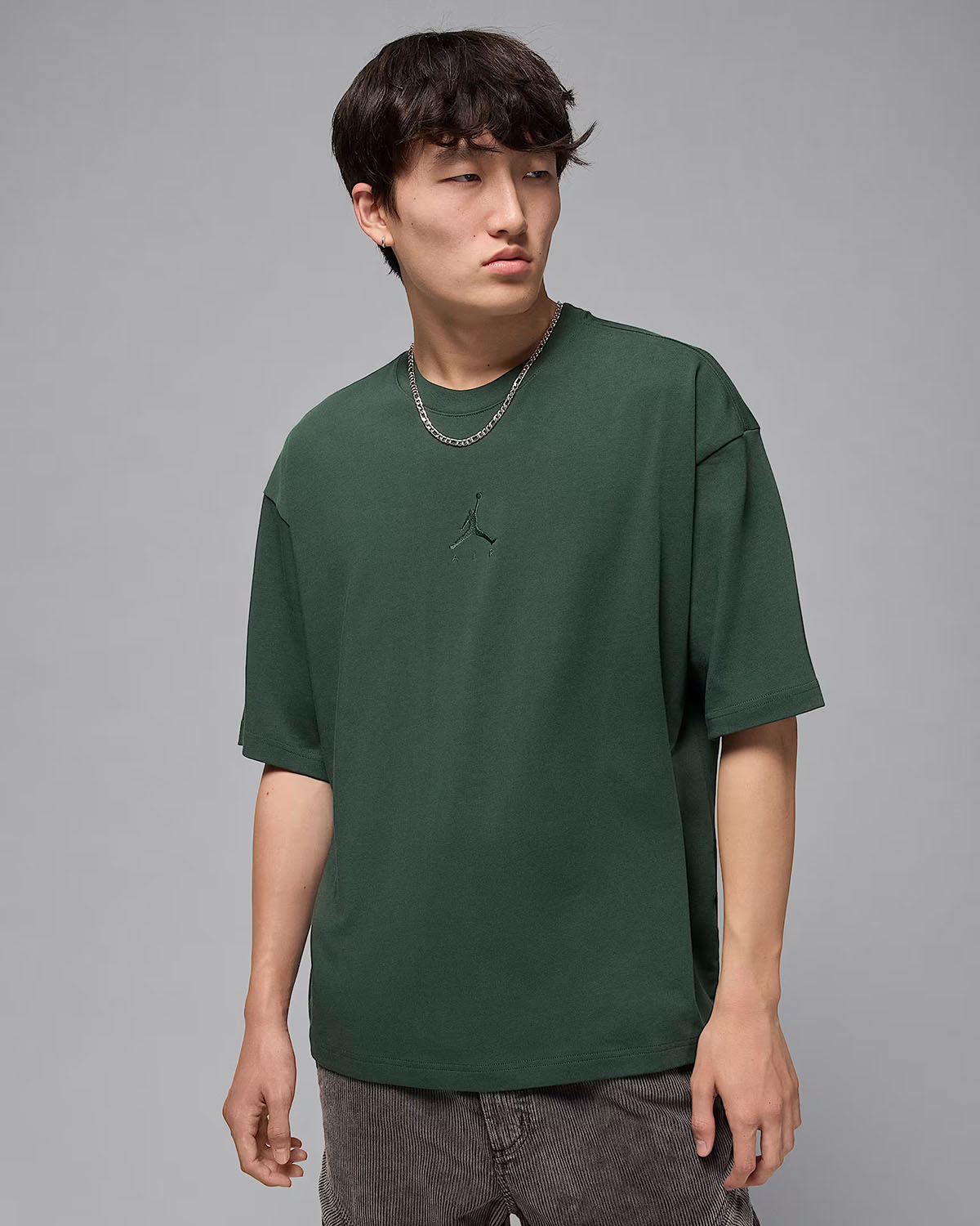 Jordan Flight Essentials Mens Oversized T Shirt Midnight Green 1