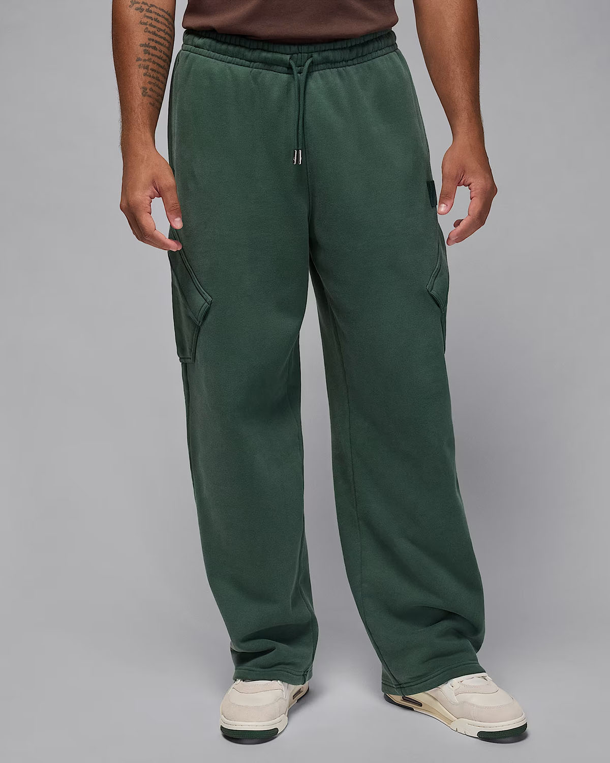 Jordan Flight Fleece Chicago Mens Pants Midnight Green 1