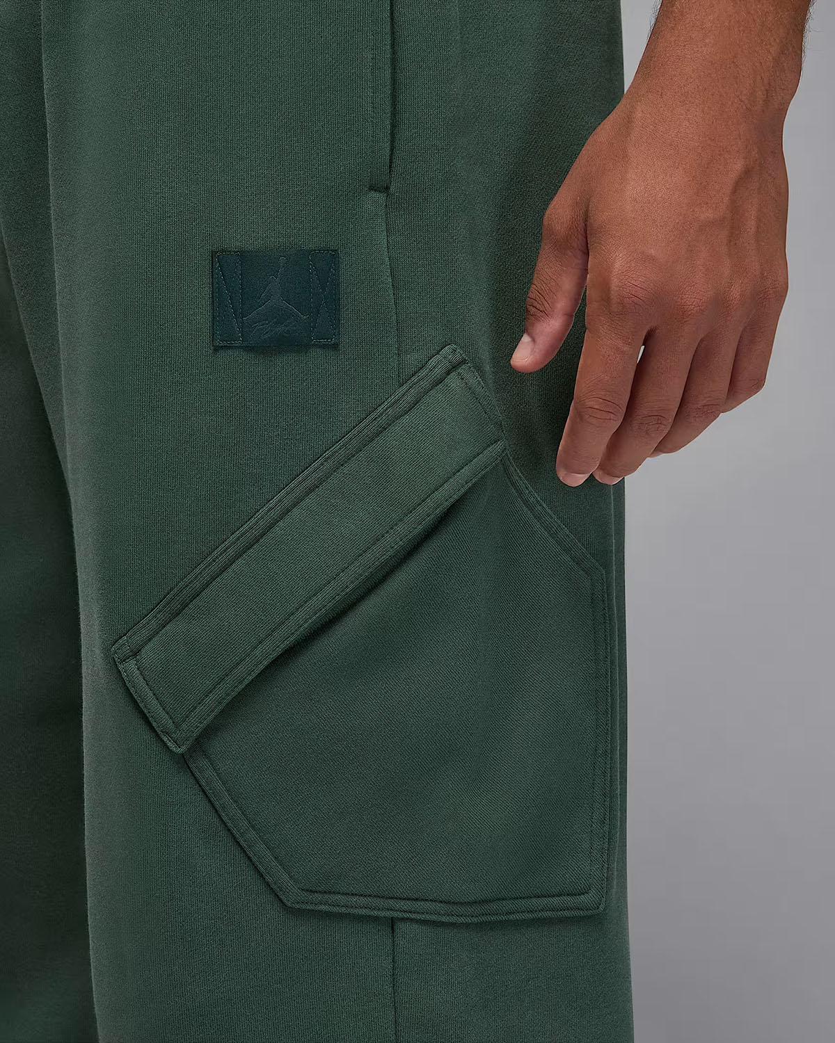 Jordan Flight Fleece Chicago Mens Pants Midnight Green 2