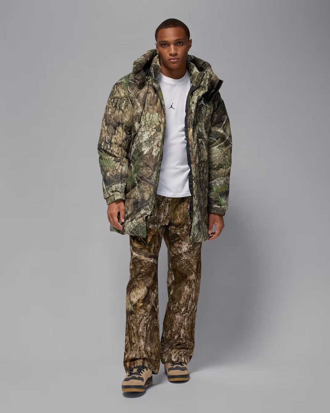 Jordan Flight Mens Therma FIT Down Parka Realtree Jacket Outfit