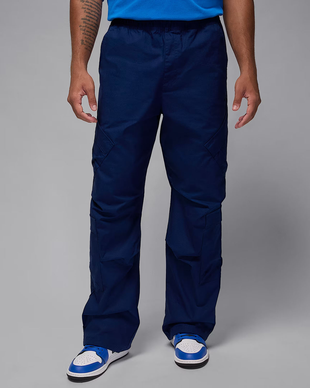 Jordan Mens Flight Utility Pants Blue Void 1