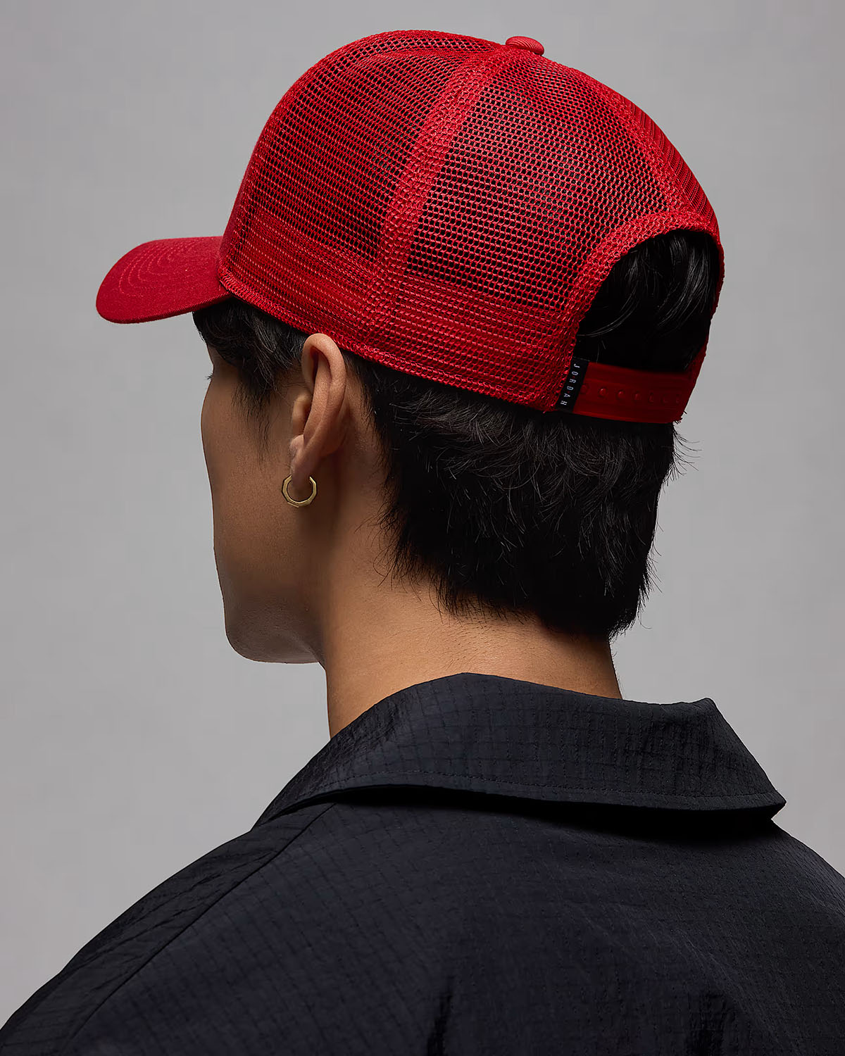 Jordan Rise Trucker Snapback Hat Gym Red Black 2