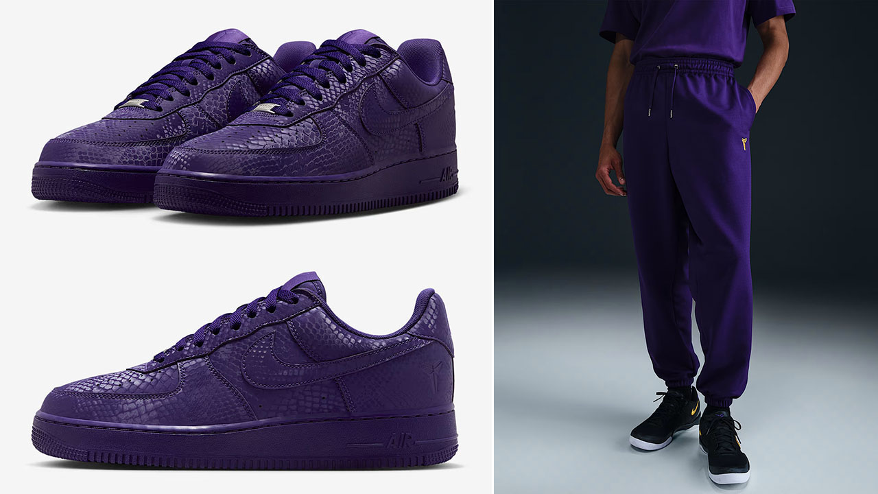 Kobe Bryant Nike Air Force 1 Low Shoes x Nike Kobe Mens Therma Fit Pants Outfit
