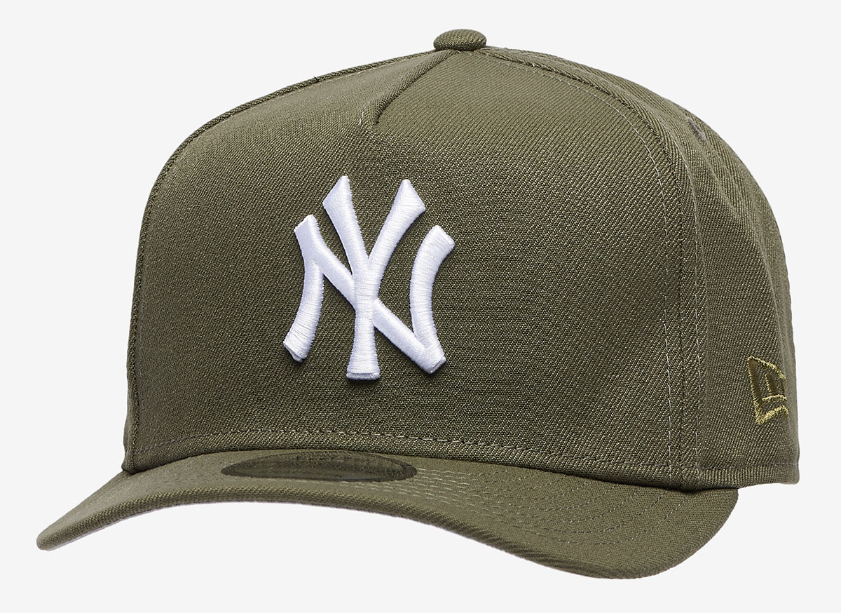 New-Era-New-York-Yankees-9FIFTY-A-Frame-Olive-Green-Hat-Snapback-Cap-1