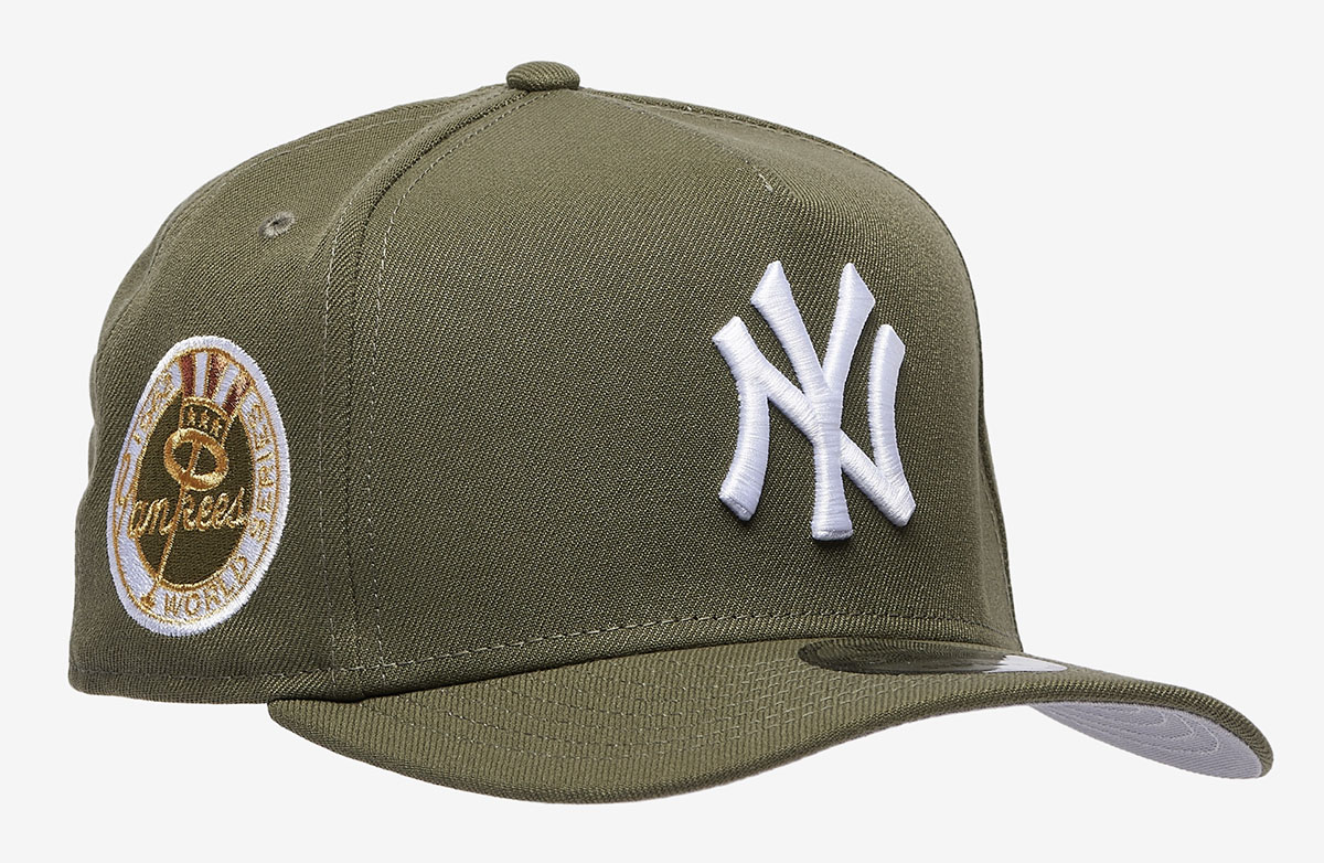 New-Era-New-York-Yankees-9FIFTY-A-Frame-Olive-Green-Hat-Snapback-Cap-2