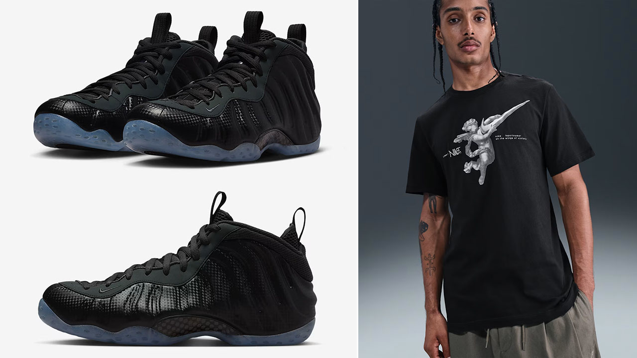 Nike Air Foamposite One Carbon Fiber x Nike Sportswear Mens T Shirt Outfit