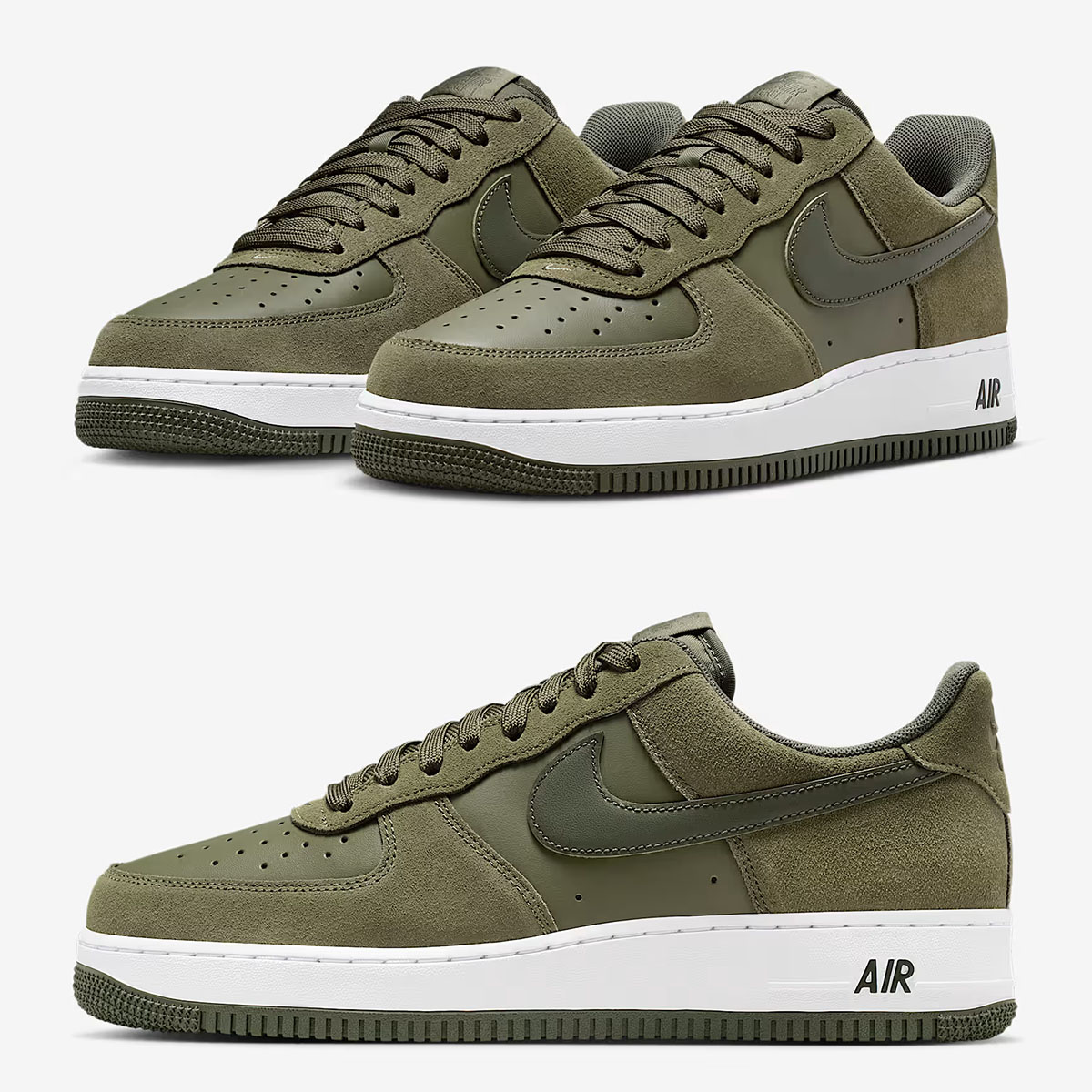 Nike Air Force 1 Low 07 LV8 Medium Olive Mens Shoes IB6388-200