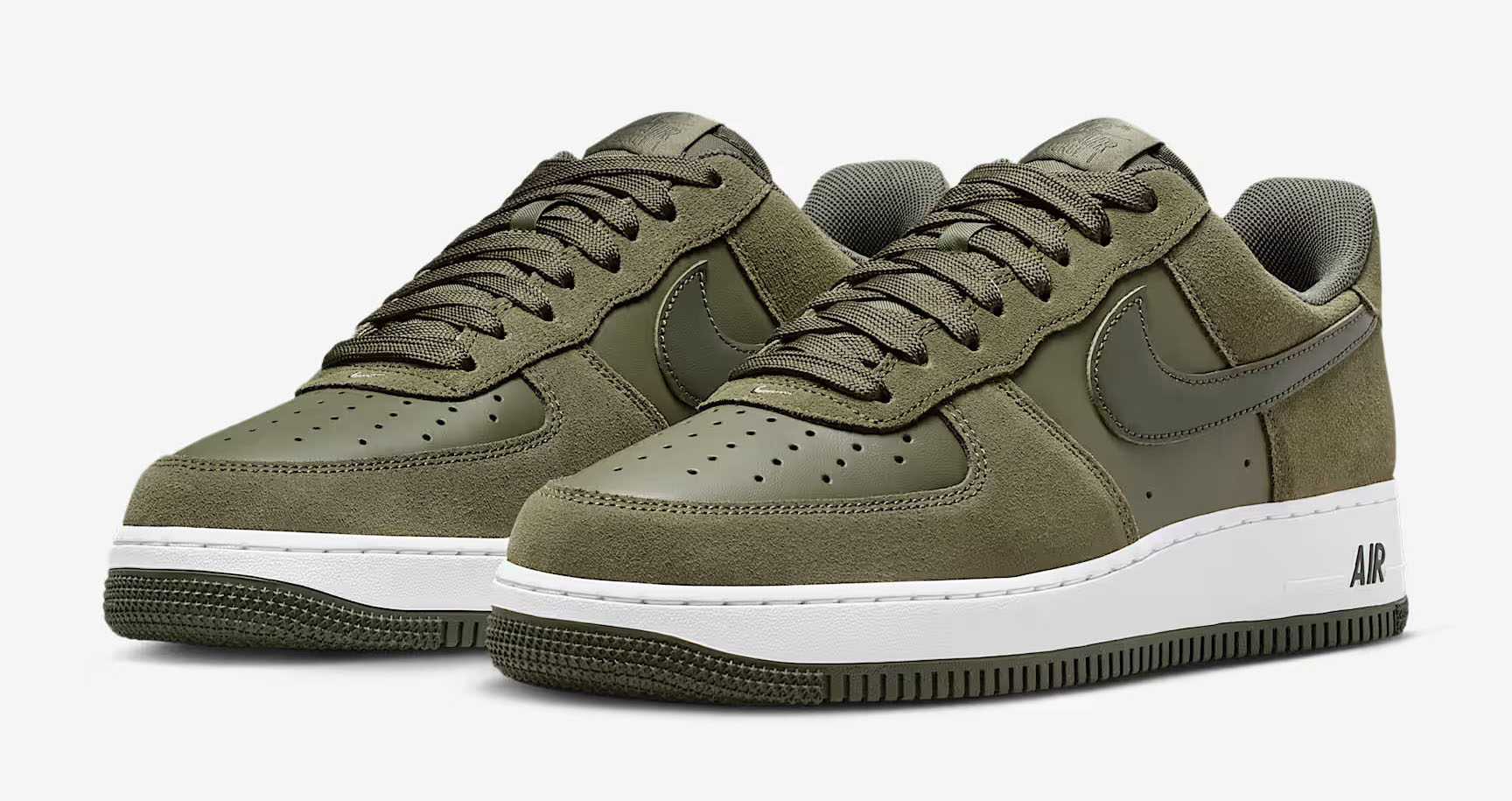 Nike Air Force 1 Low Medium Olive Mens Sneakers 1