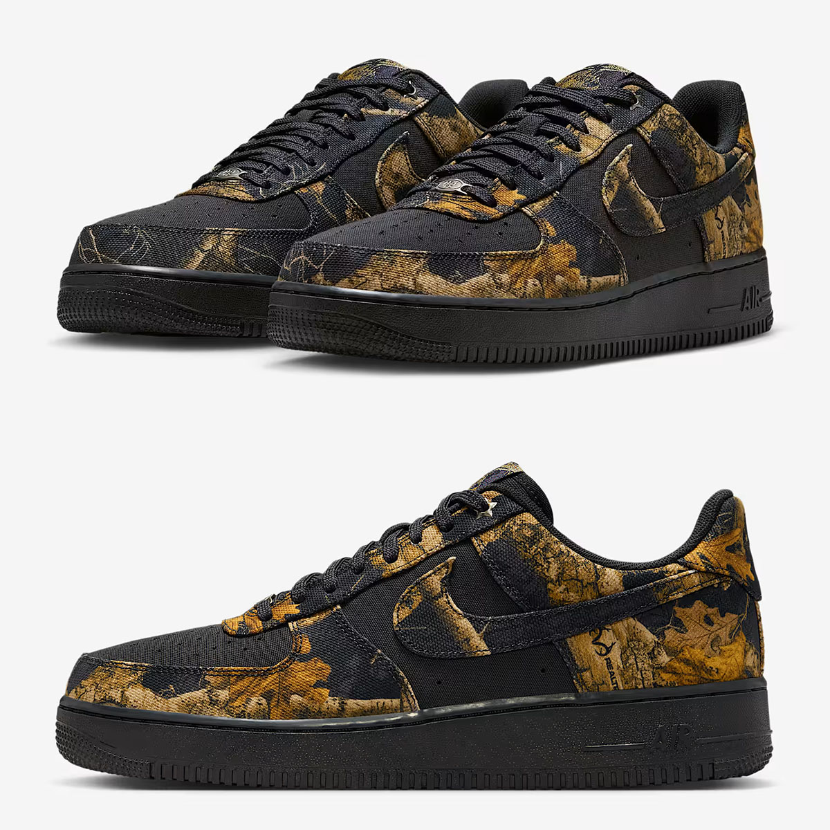 Nike Air Force 1 Low Realtree Black Camo Mens Shoes IH1221-001