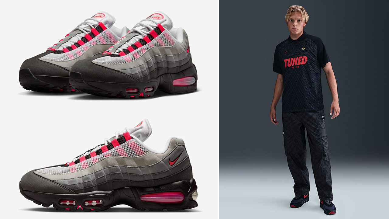 Nike Air Max 95 Solar Red 2025 Shoes Shirt Pants Outfit