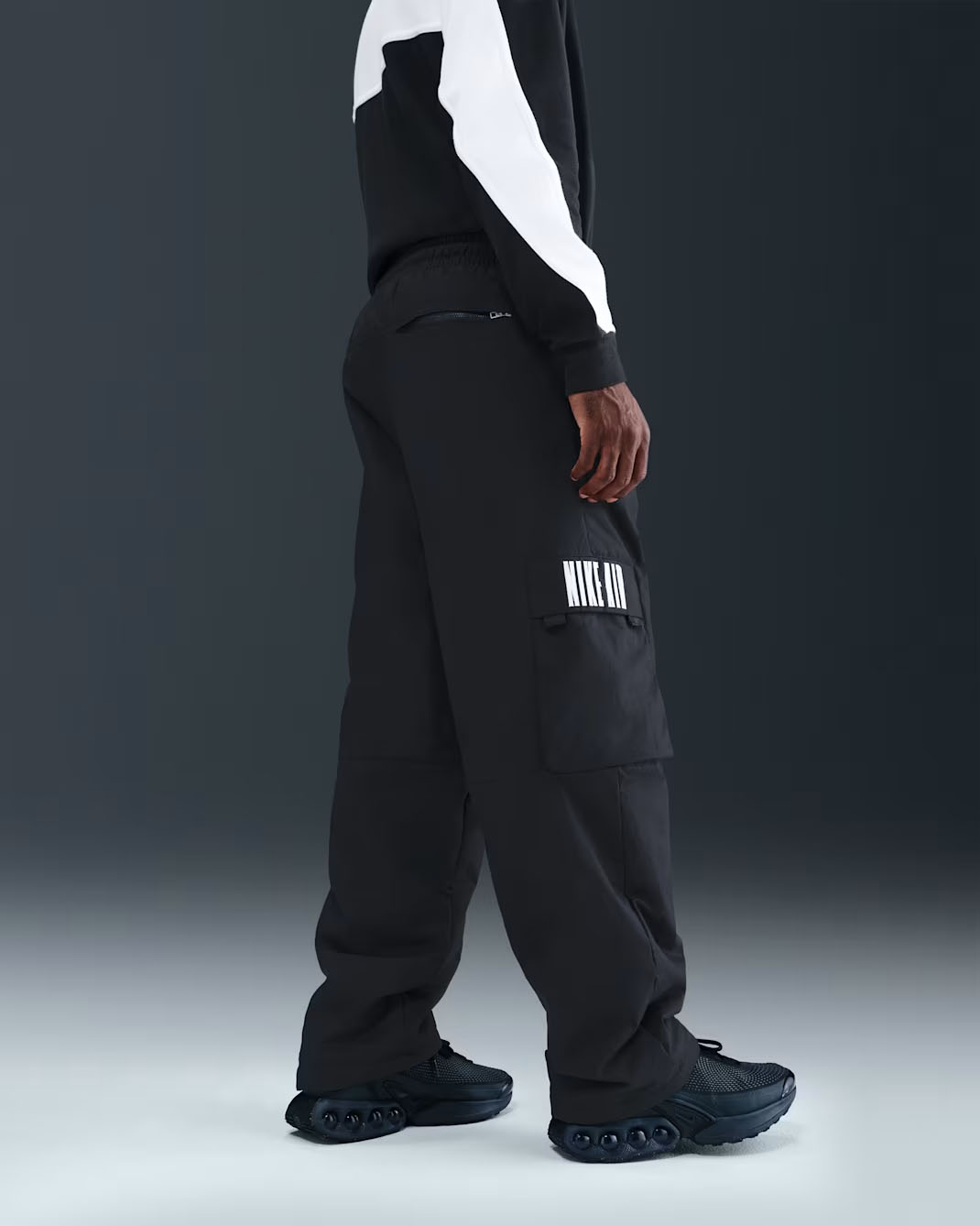 Nike Air Mens Insulated Cargo Pants Black White 1