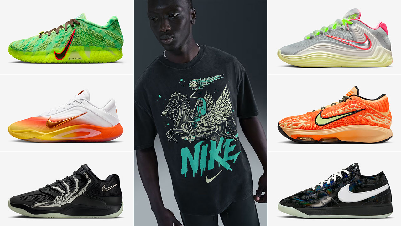 Nike Basketball Halloween 2025 Sneakers and Shirts