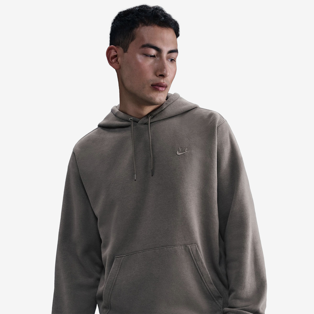 Nike Club Fleece Hoodie Cave Stone 1