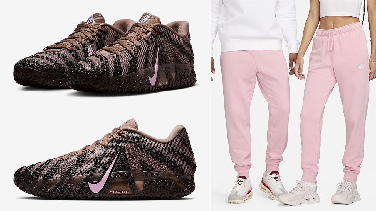 Nike Ja 3 Mink Brown Showstopper Jogger Pants Outfit