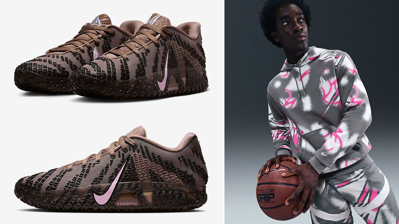 Nike Ja 3 Mink Brown Showstopper Shoes and Hoodie Outfit