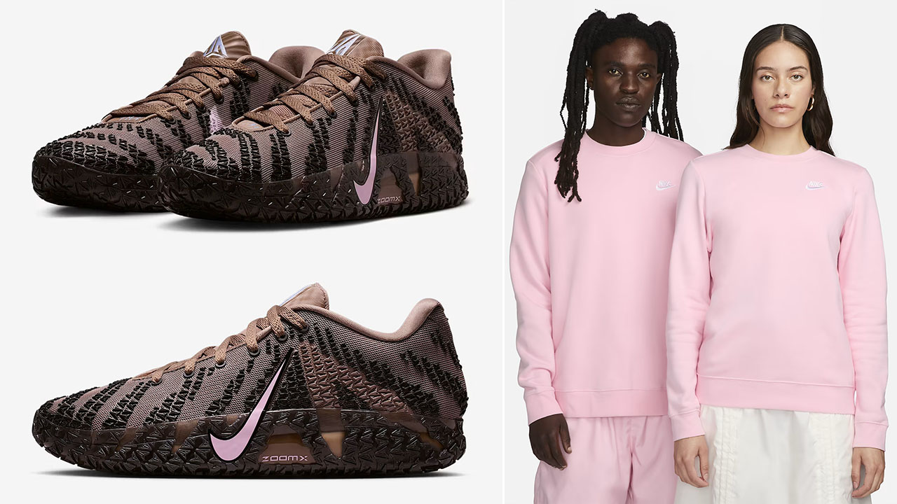 Nike Ja 3 Mink Brown Showstopper Sweatshirt Outfit