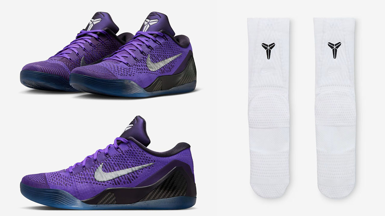 Nike Kobe 9 Elite Low Protro Moonwalker 2025 Shoes and White Socks