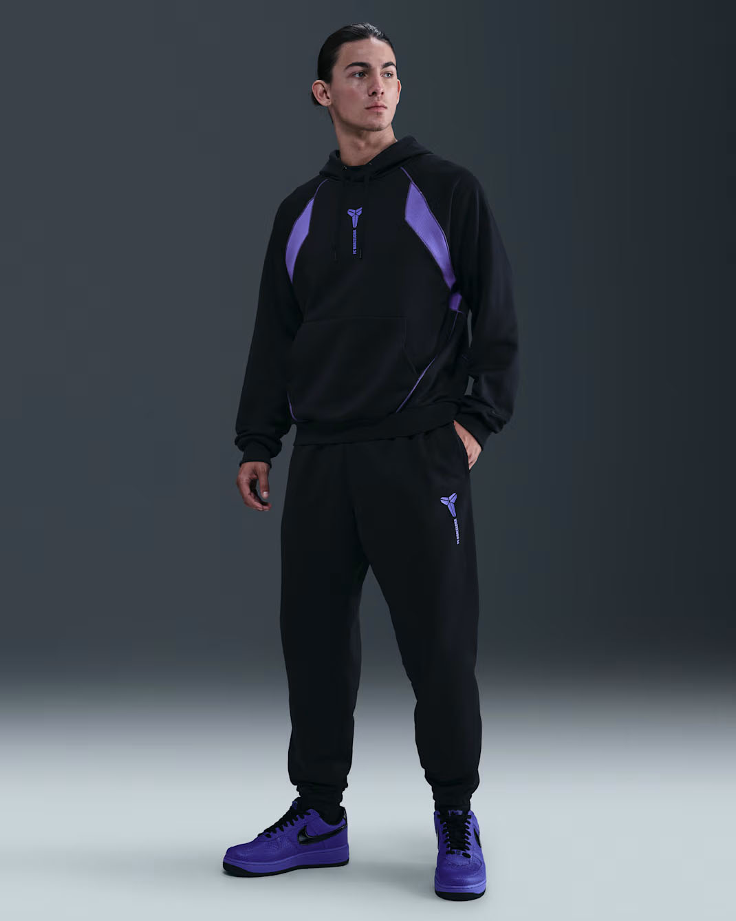 Nike Kobe FC Barcelona Away Therma Fit Soccer Pants Black Purple