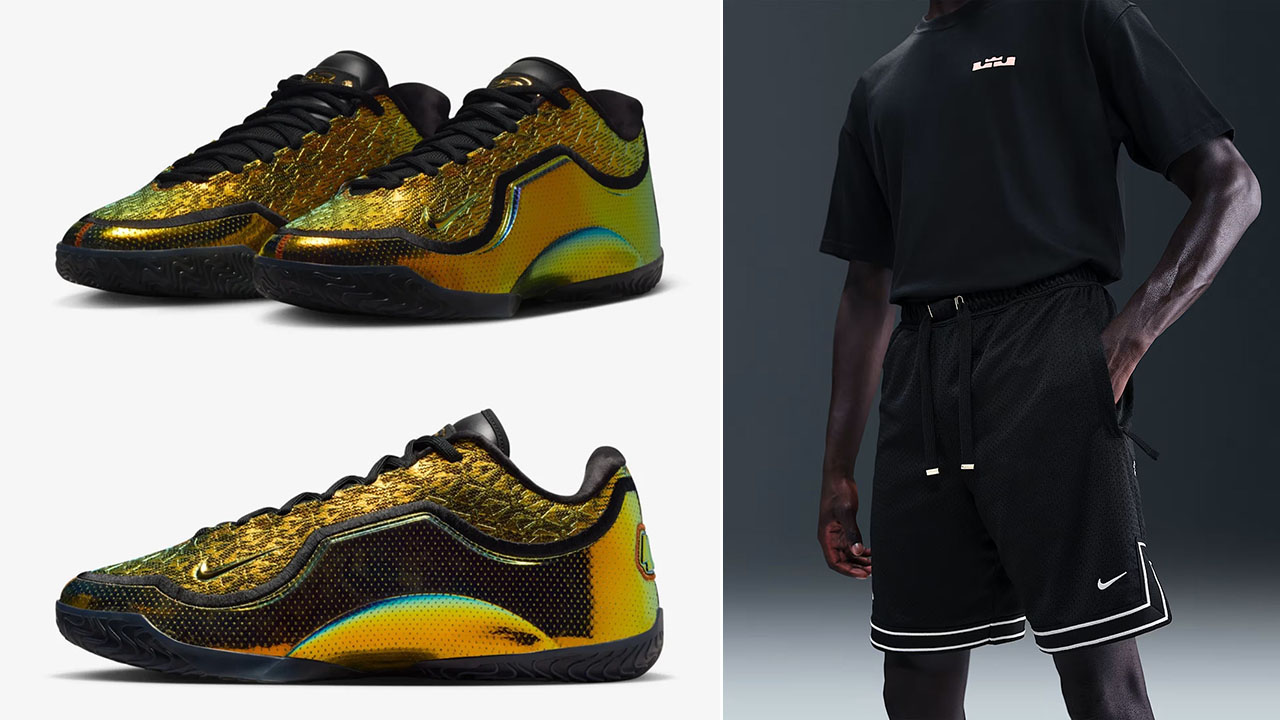 Nike LeBron 23 40K Point Club Uncharted Shoes x Nike LeBron Black Basketball Shorts Outfit