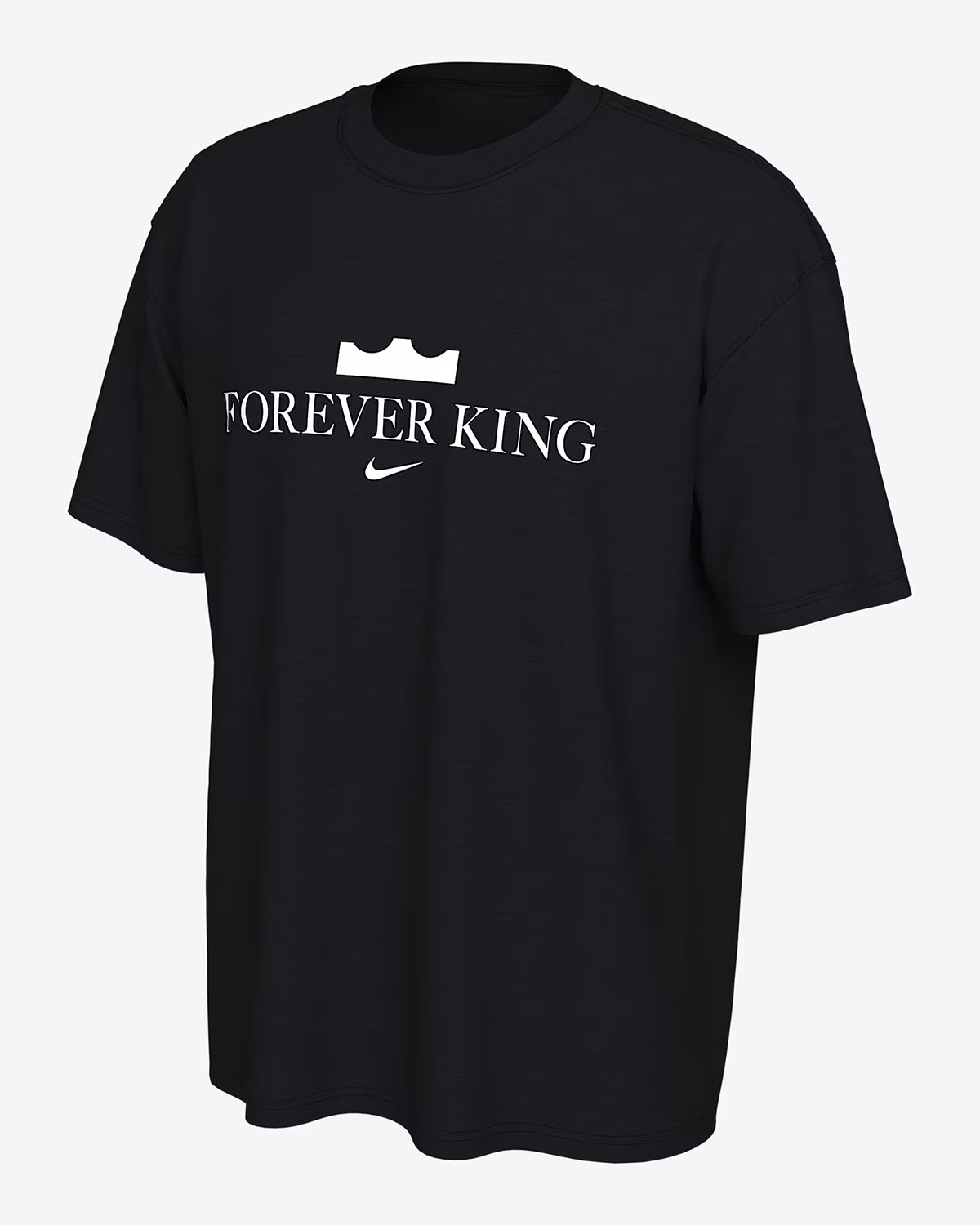 Nike LeBron 23 Forever King Mens T Shirt Black White