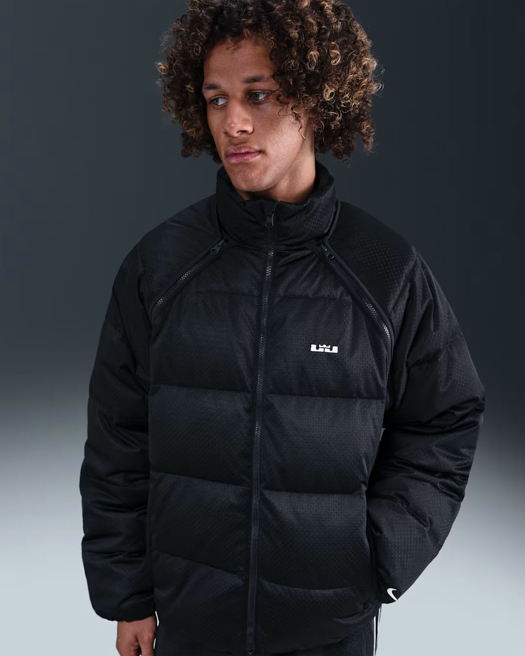 Nike LeBron 23 Mens Therma Fit Down Jacket Black 1