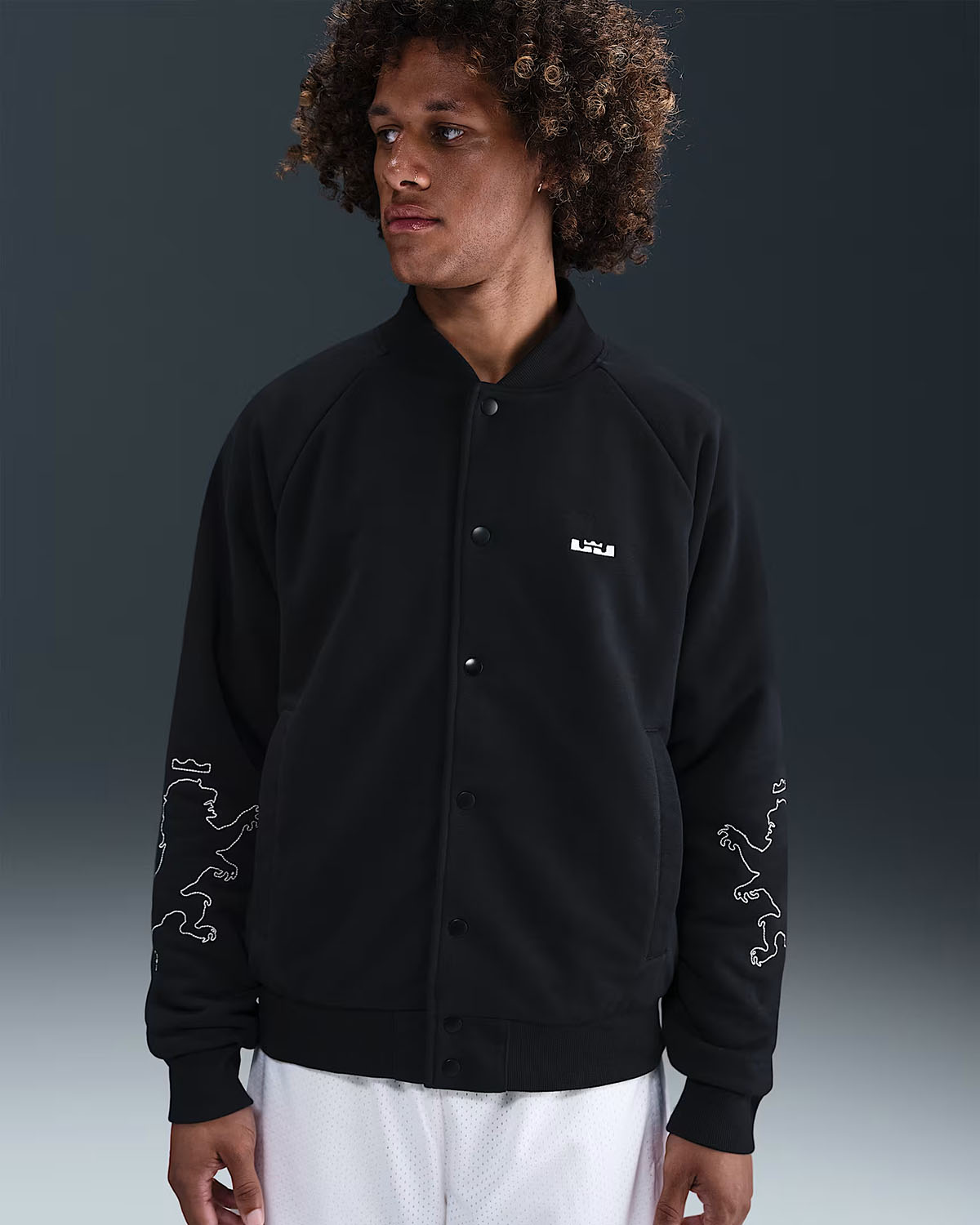 Nike LeBron 23 Standard Issue Mens Therma FIT Filled Jacket Black Sail
