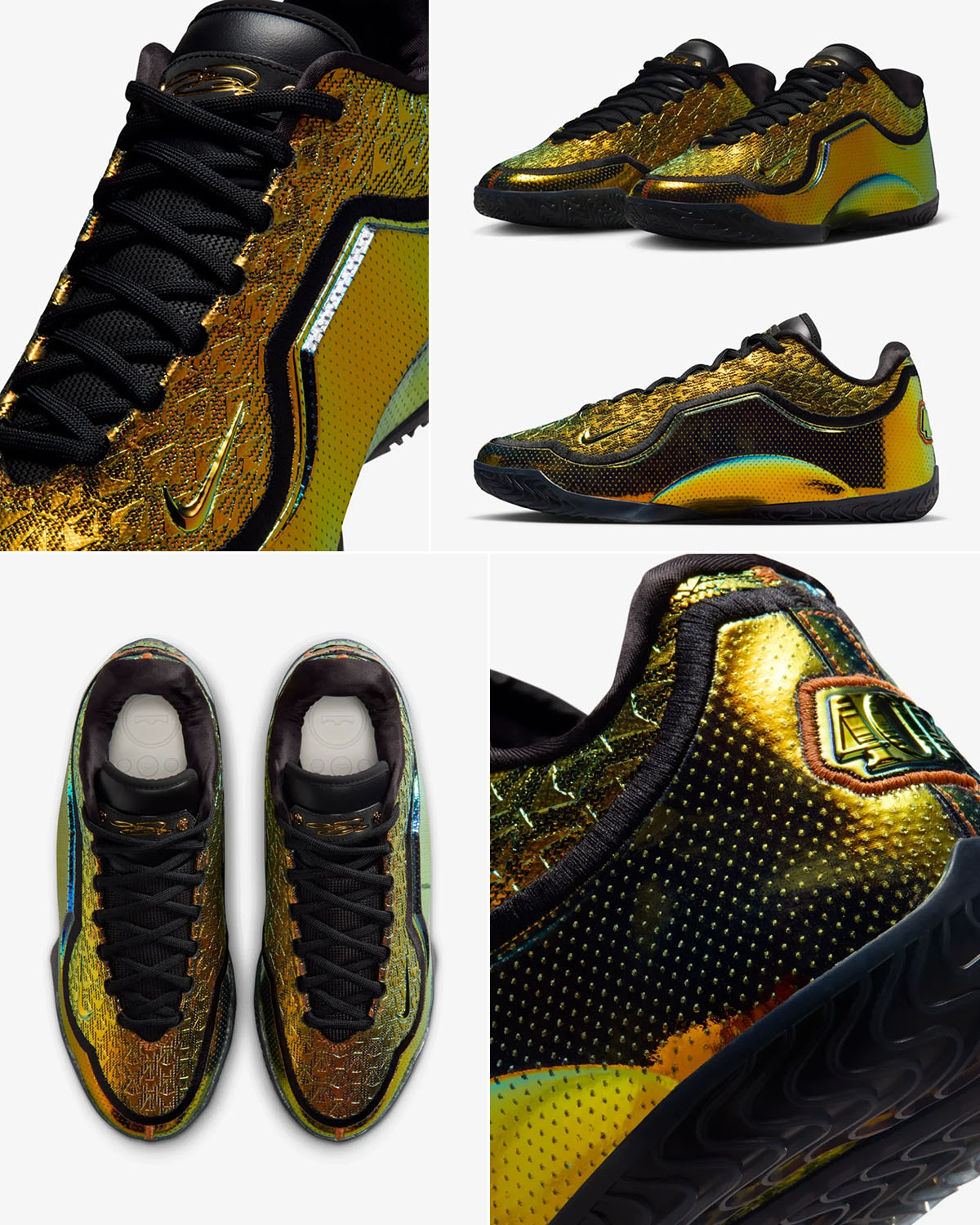 Nike LeBron 23 Uncharted 40K Gold Basketball Shoes