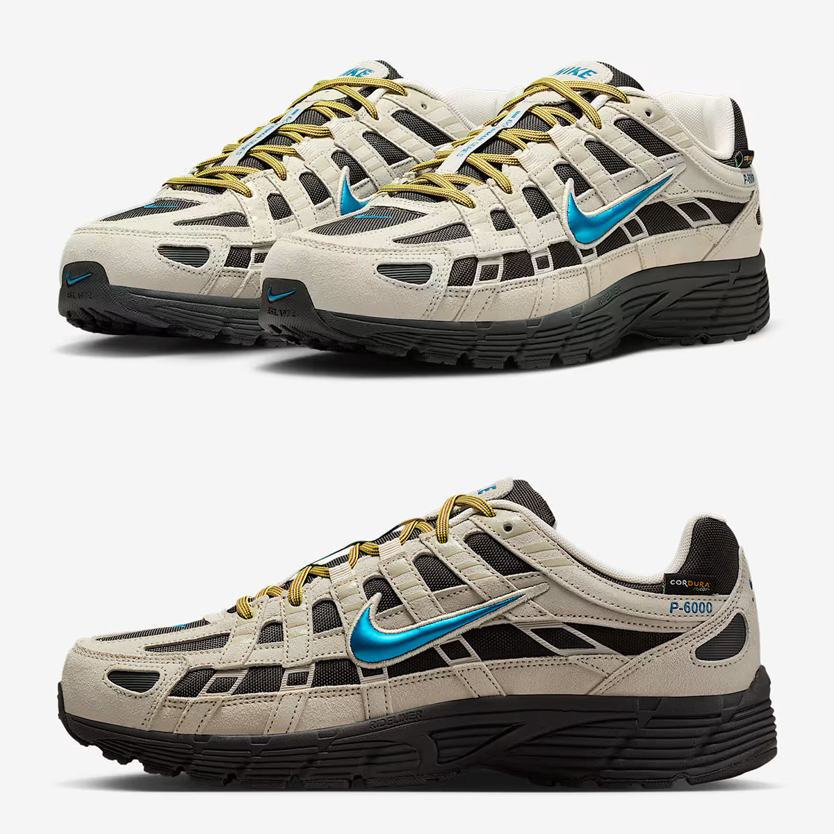 Nike P-6000 Premium Cordura Light Orewood Brown Green Abyss Mens Shoes IH0946-100