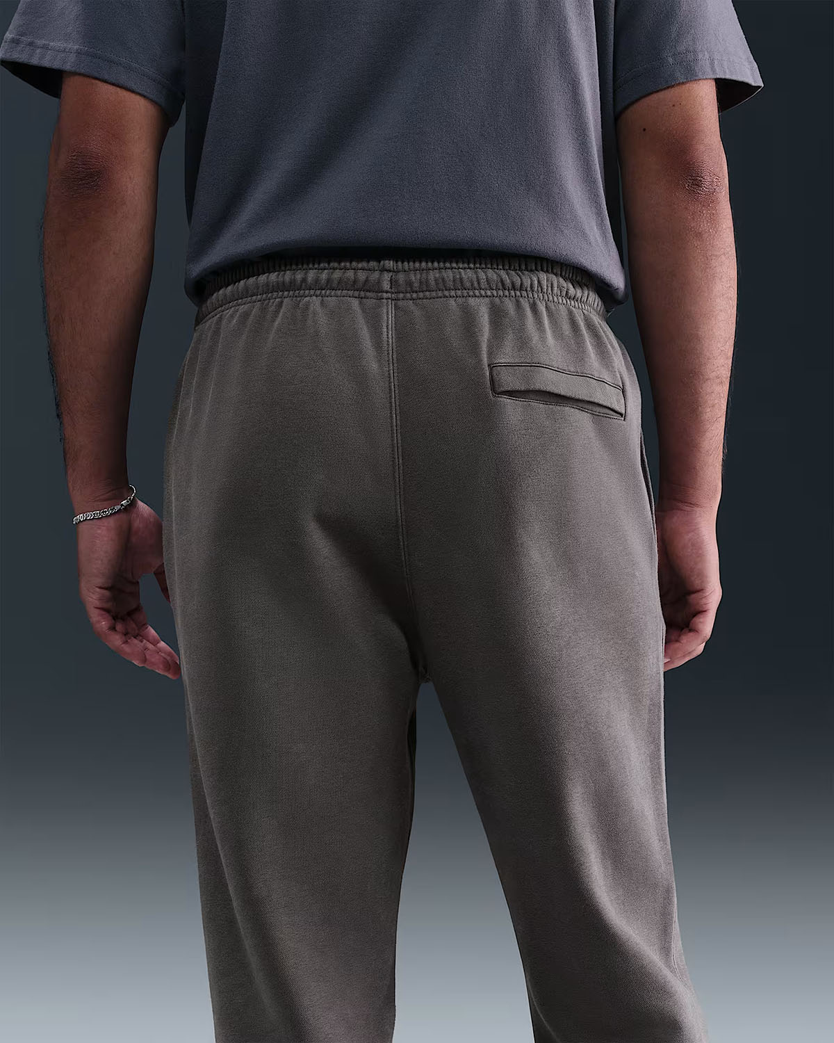 Nike Sportswear Club Mens Washed Cuffed Fleece Pants Cave Stone 1