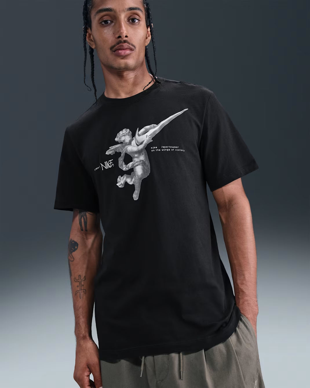 Nike Sportswear Mens T Shirt Black White Fall 2025 1