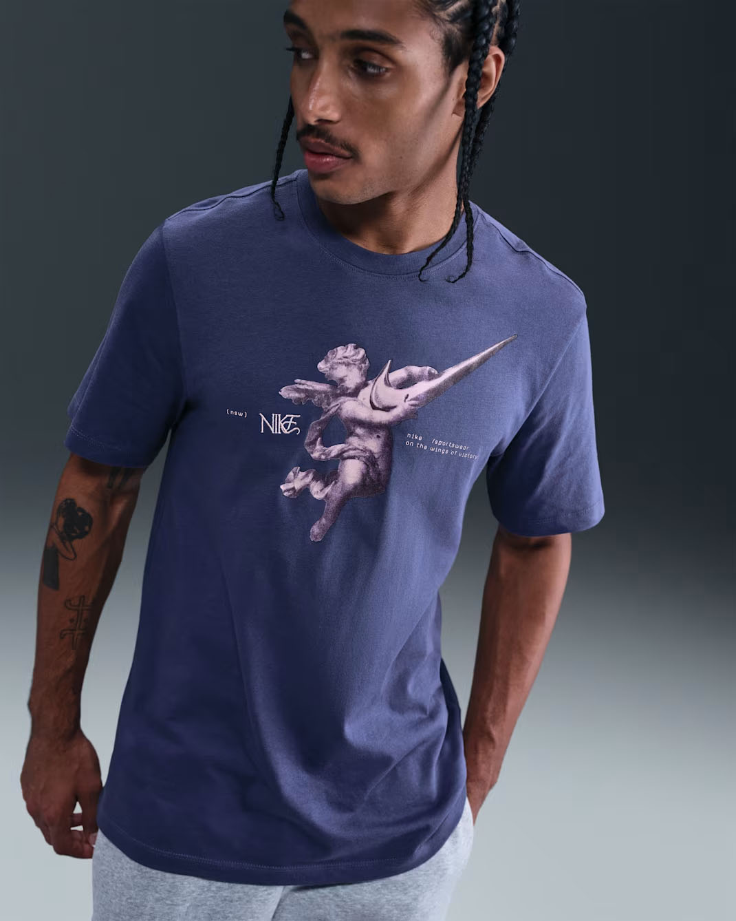 Nike Sportswear Mens T Shirt Sanded Purple 1