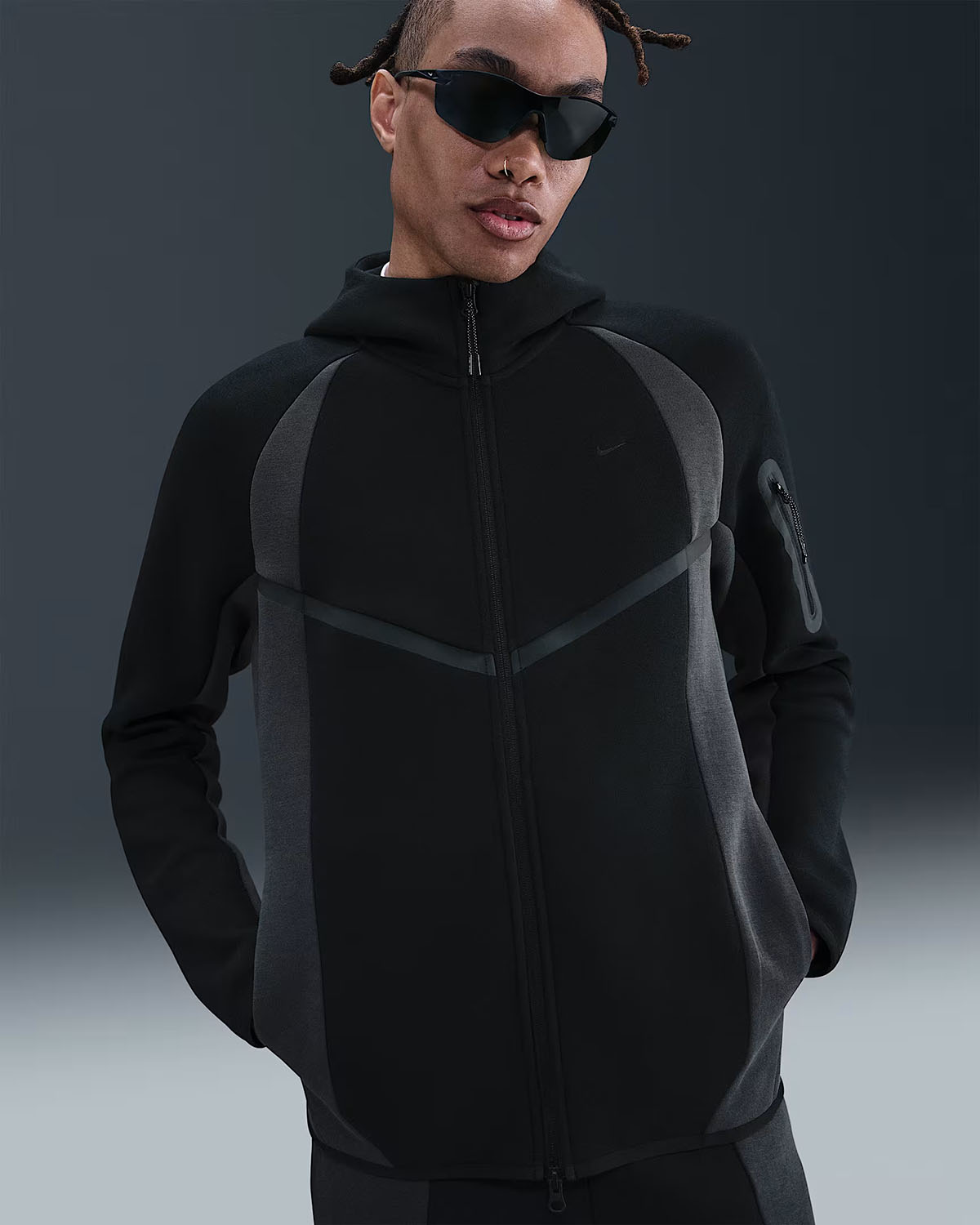Nike-Tech-Fleece-Mens-Color-Block-Full-Zip-Windrunner-Hoodie-Jacket-Black-Anthracite-1