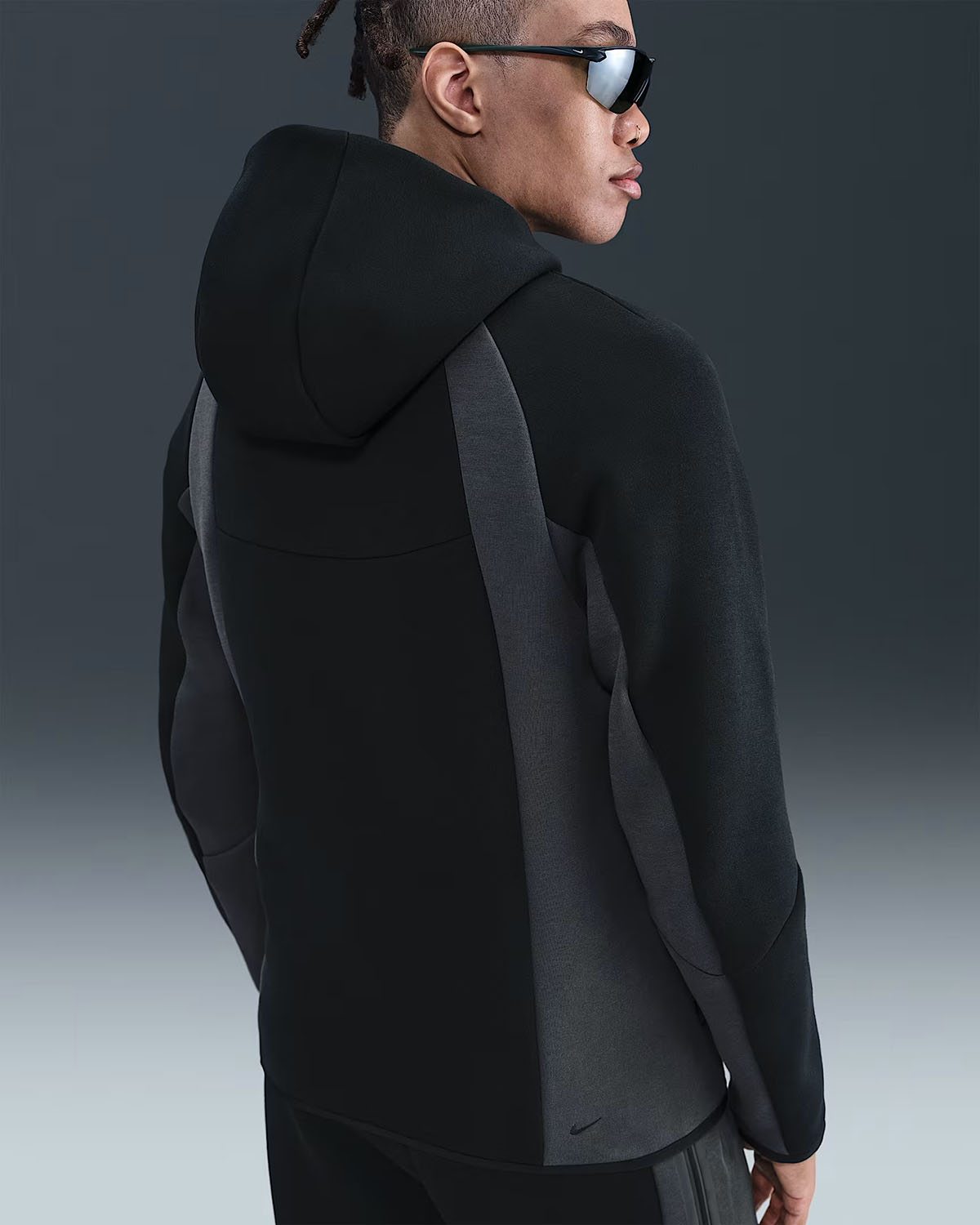 Nike-Tech-Fleece-Mens-Color-Block-Full-Zip-Windrunner-Hoodie-Jacket-Black-Anthracite-2
