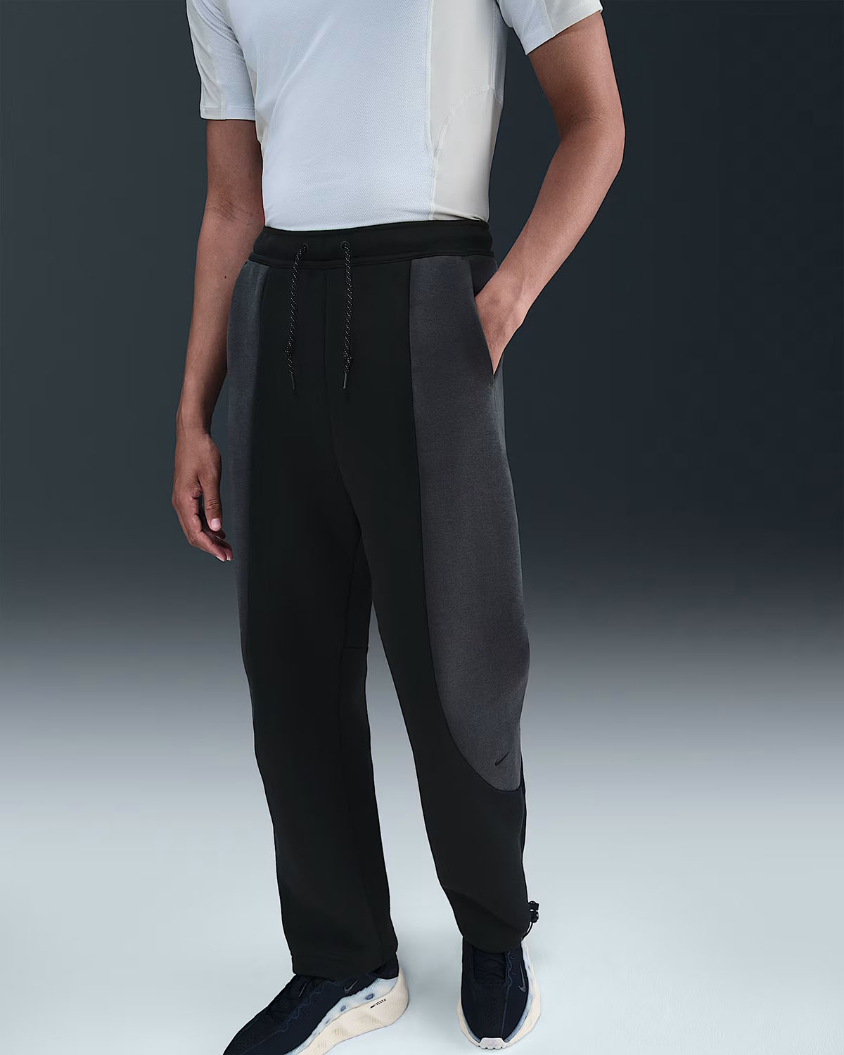 Nike-Tech-Fleece-Mens-Color-Block-Open-Hem-Pants-Black-Anthracite-1