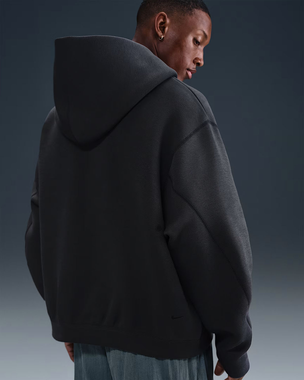 Nike-Tech-Fleece-Mens-Oversized-Hoodie-Anthracite-Black-2