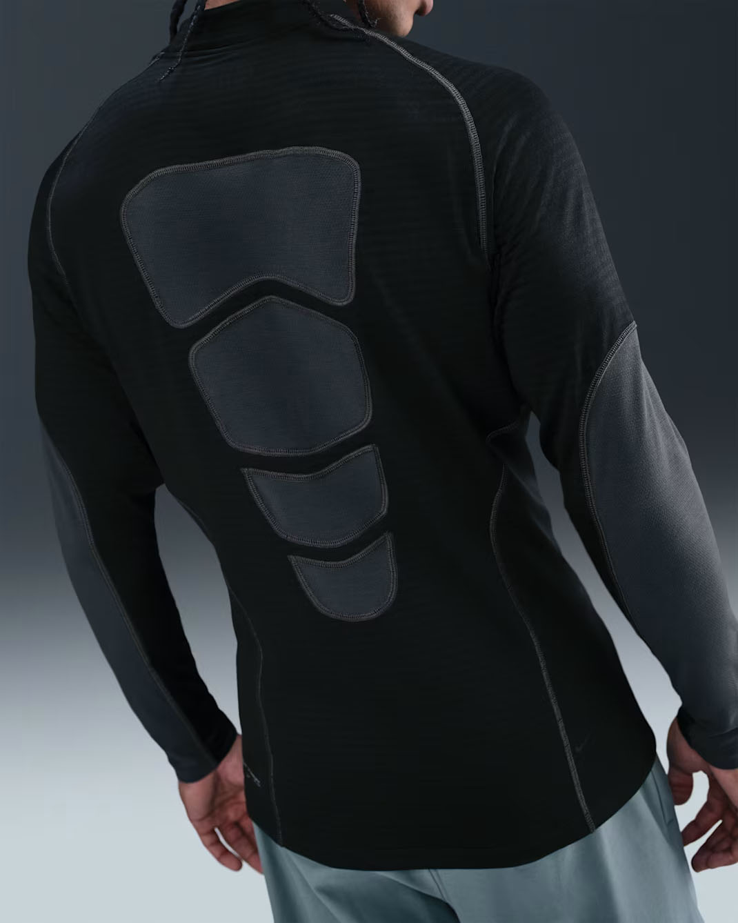 Nike Tech Mens Base Layer Long Sleeve Top Black Anthracite 2