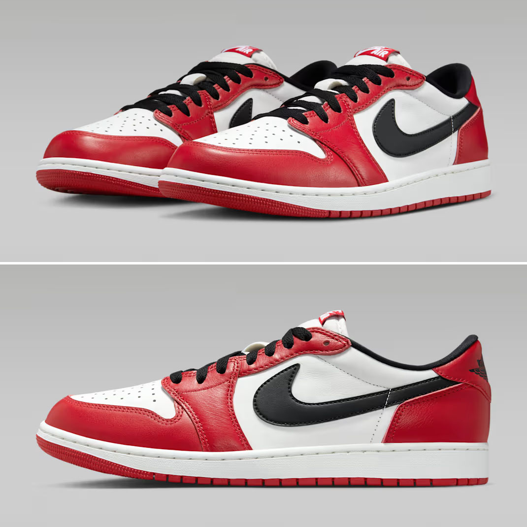 Air Jordan 1 Low OG Chicago 2025 Mens Shoes HQ6998-600