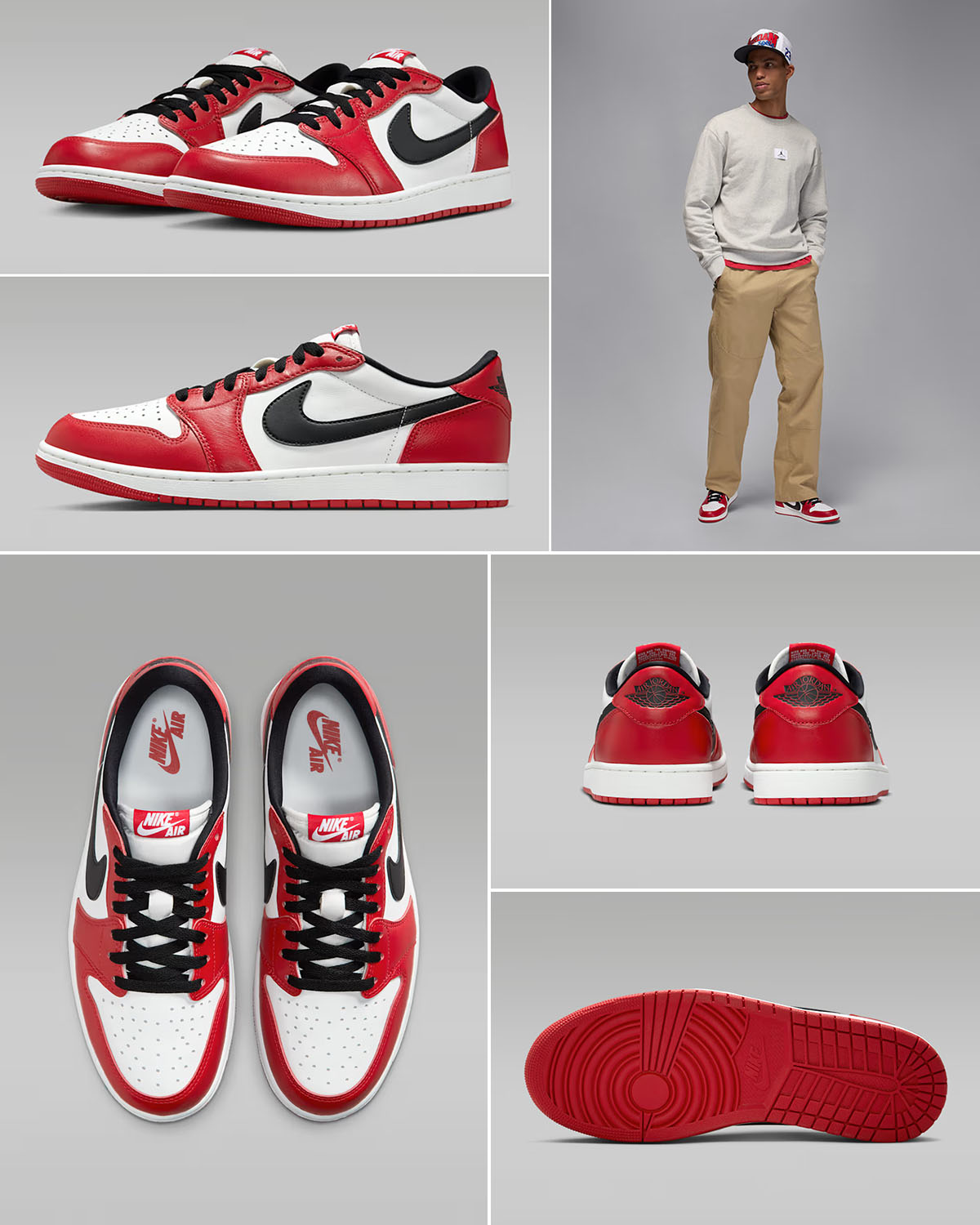 Air Jordan 1 Low OG Chicago 2025 Mens Sneakers and Outfits