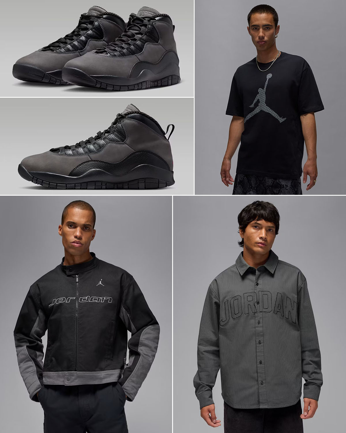 Air Jordan 10 Shadow 2025 Clothing Outfits