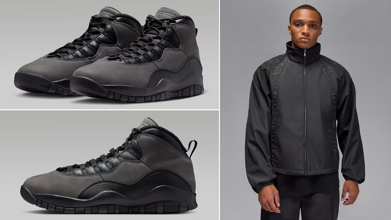 Air Jordan 10 Shadow 2025 x Air Jordan Track Jacket Outfit