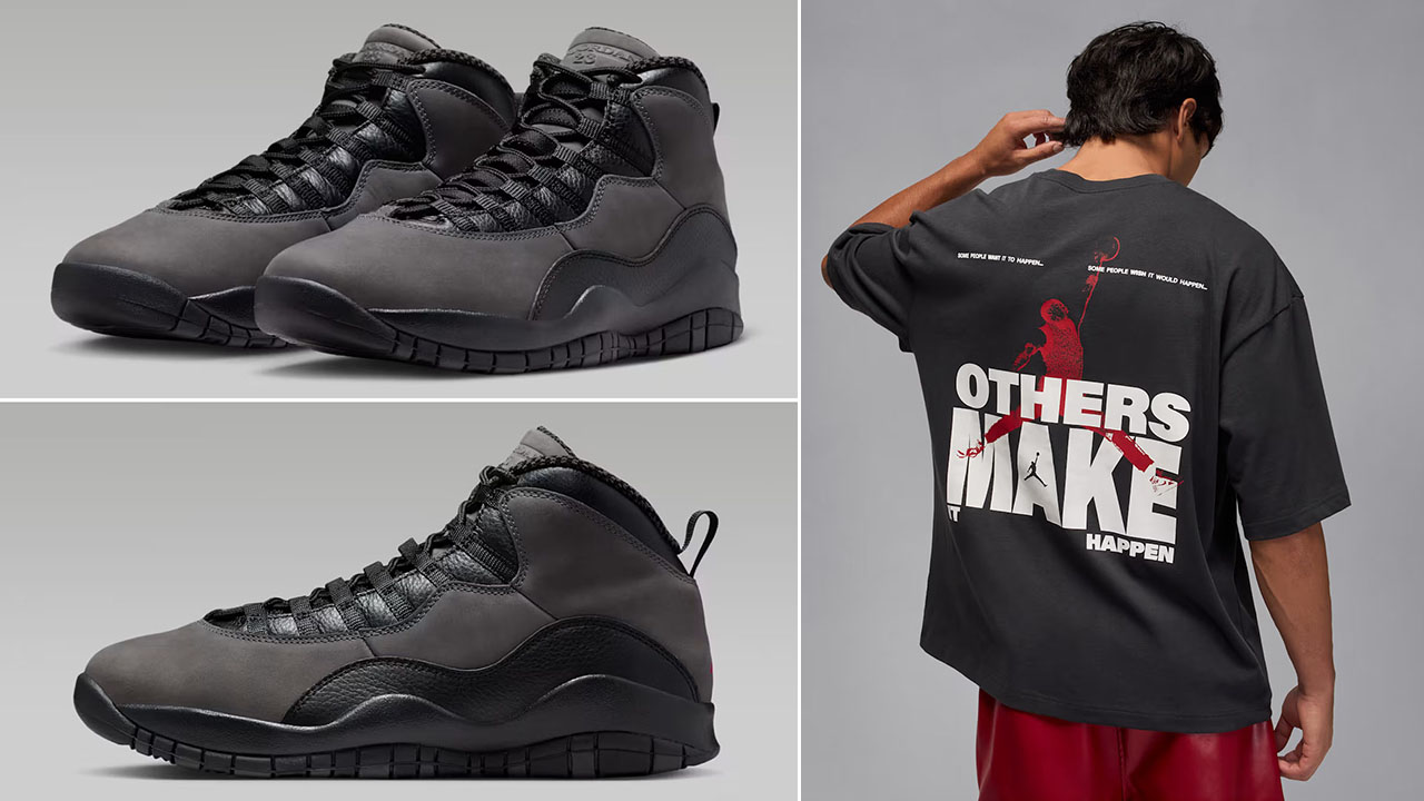 Air Jordan 10 Shadow 2025 x Jordan Oversized Reissue T Shirt Outfit
