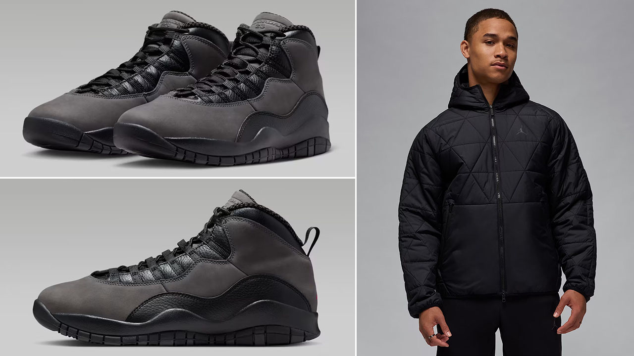 Air Jordan 10 Shadow 2025 x Jordan Sport Therma FIT Full-Zip Jacket Outfit