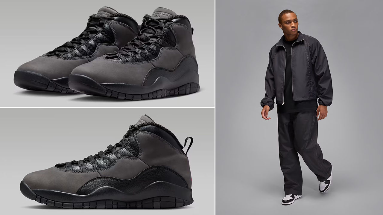 Air Jordan 10 Shdaow 2025 x Air Jordan Track Jacket and Pants Outfit