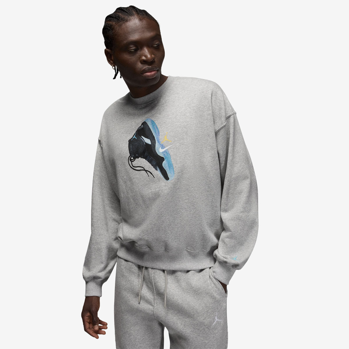 Air Jordan 11 Gamma 2025 Mens Photo Sweatshirt Grey 1