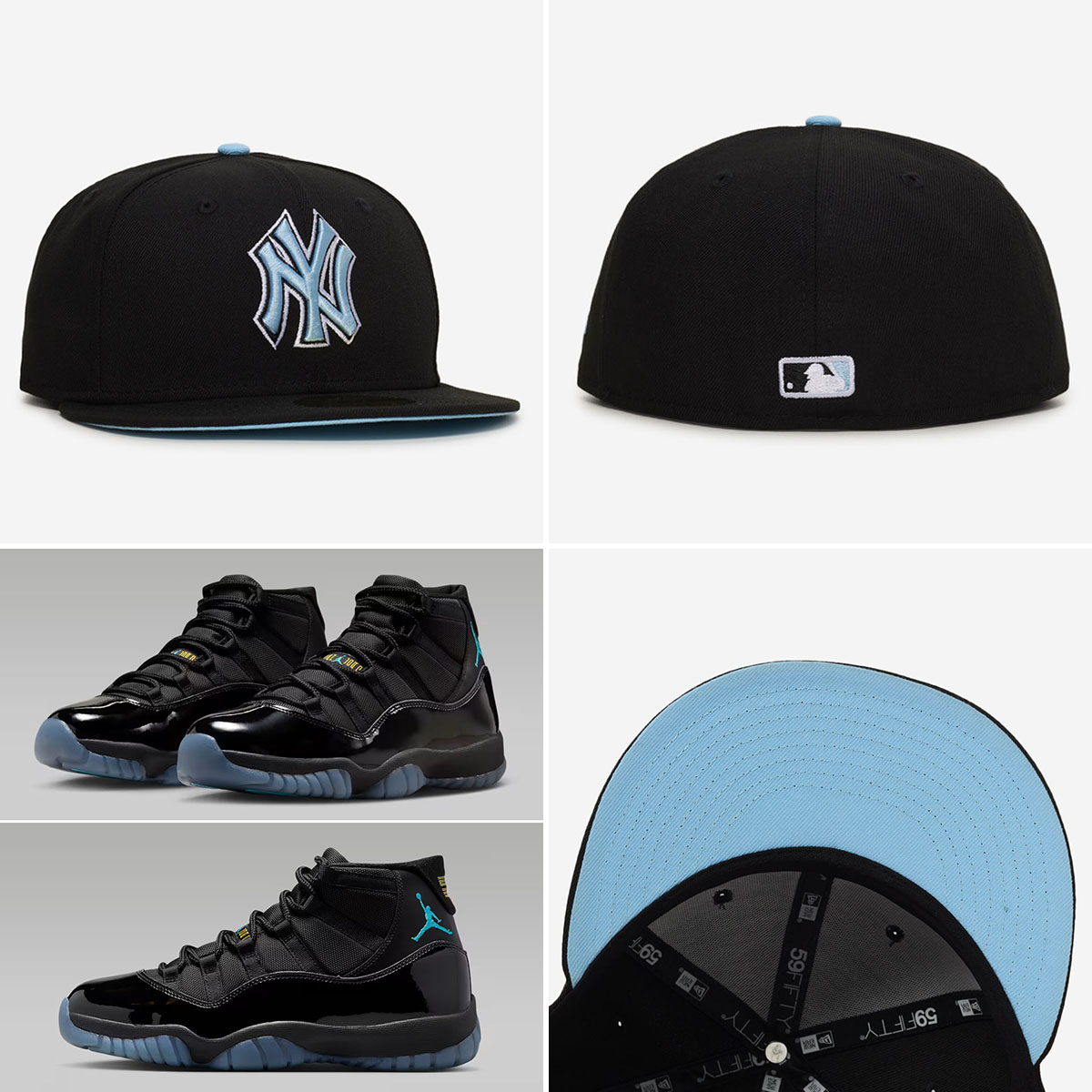 Air Jordan 11 Gamma 2025 New Era New York Yankees 595FIFTY Cap Fitted Hat